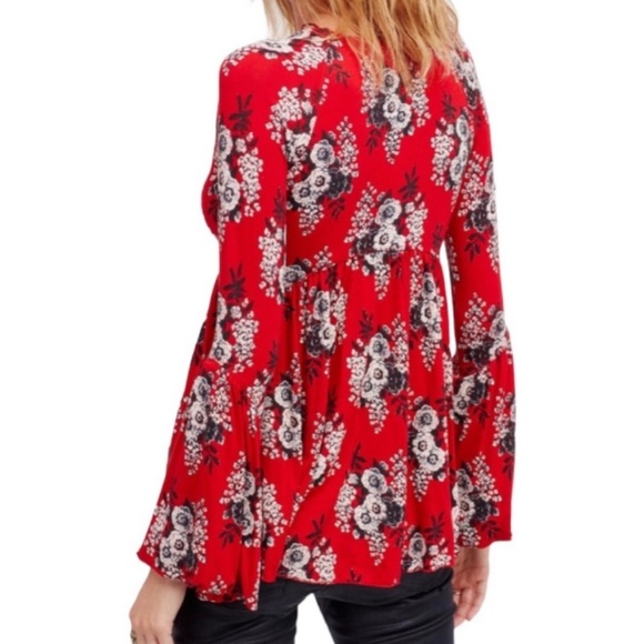Free People Speak Easy Printed Top - Picture 5 of 15
